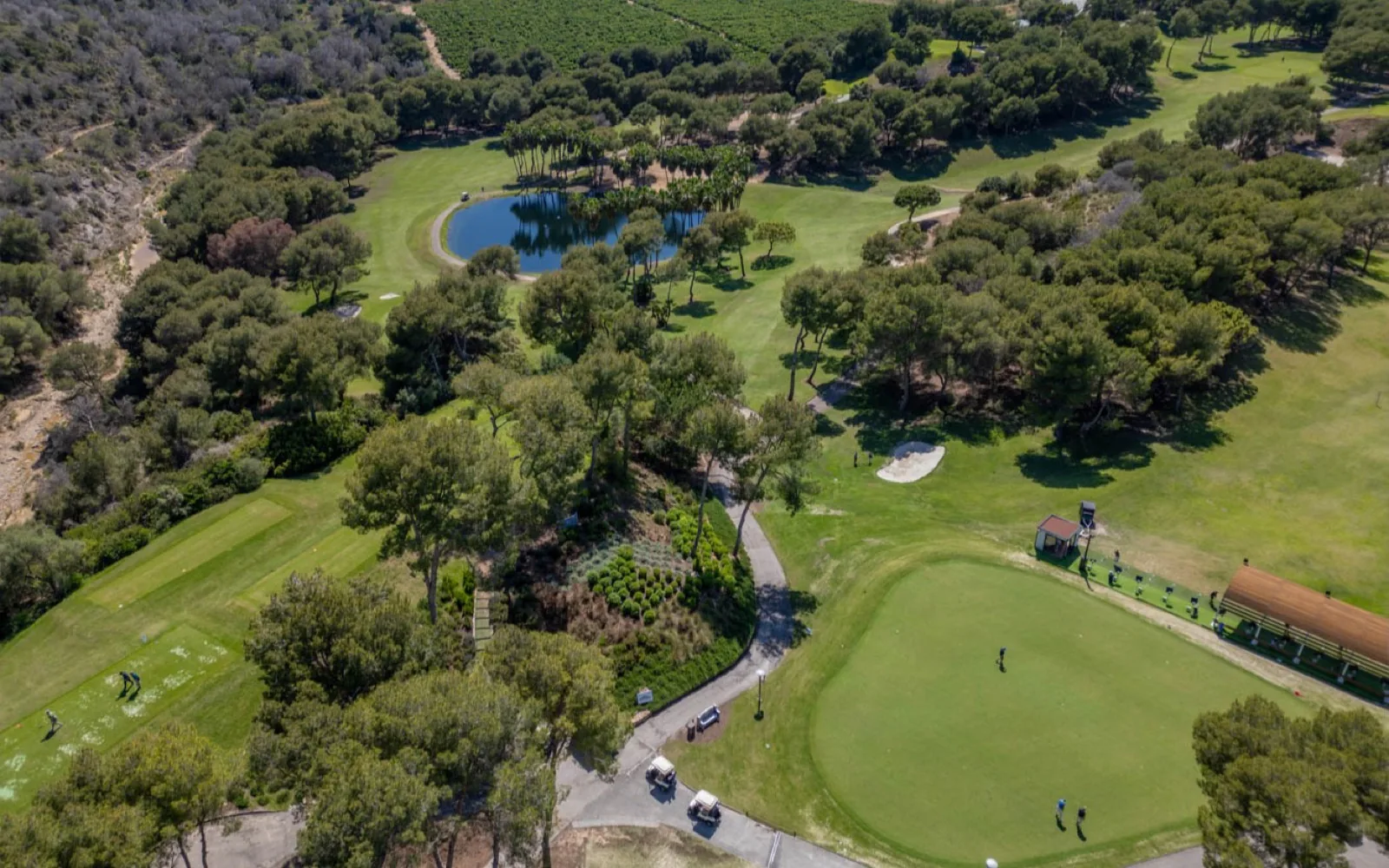 Aerial view of a villa showing the property's context and location on the Costa Blanca